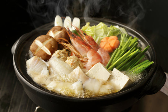 海鮮鍋　Japanese seafood hot pot