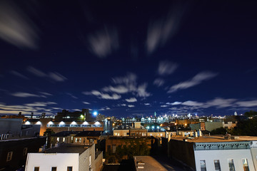 Fototapeta na wymiar Night sky in New York