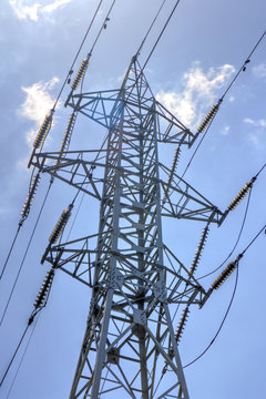 High voltage electrical overhead lines