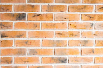 texture of red brick wall close up background