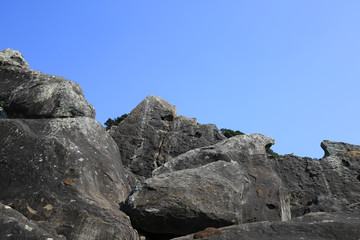 高知県土佐清水市　見残し海岸　ラクダ岩