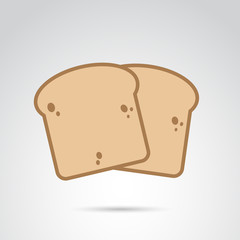 Bread vector icon.