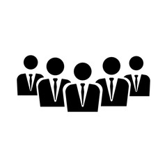  Group management icon vector