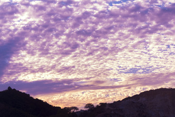 bright sunset sky background. Guatemala