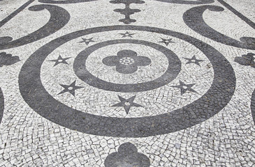 Lisbon mosaic street