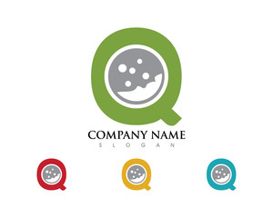 Fototapeta premium Q Letter Golf Logo