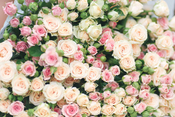 Obraz na płótnie Canvas Abstract background of flowers Close-up 