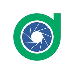 M letter initial in oval logo design