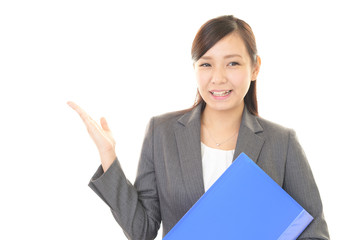 笑顔のビジネスウーマン