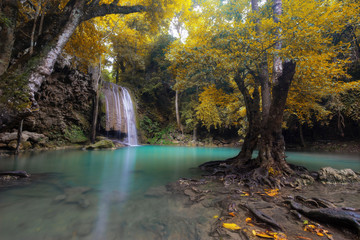 Autumn waterfall