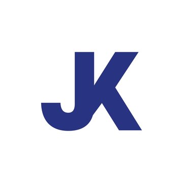JK letter initial logo design