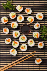 assorted sushi