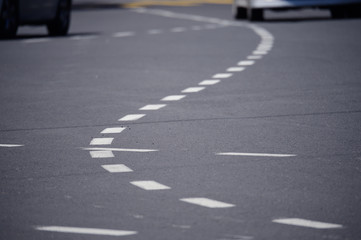 Curvey lanes in city