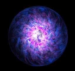 Magic ball resembling the space body