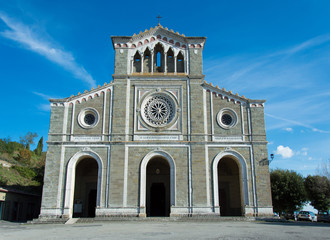 Fototapeta na wymiar Santa Maria church in Cortona Tuscany Italy