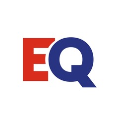 EQ letter initial logo design