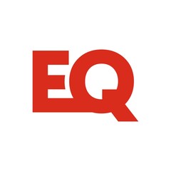 EQ letter initial logo design