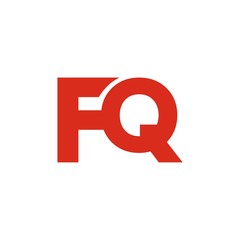 FQ letter initial logo design