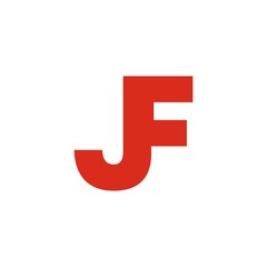 JF letter initial logo design