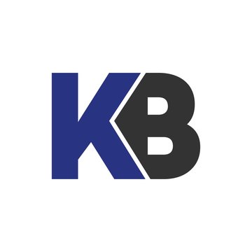 KB letter initial logo design