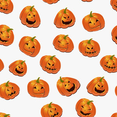 Halloween background with pumpkins