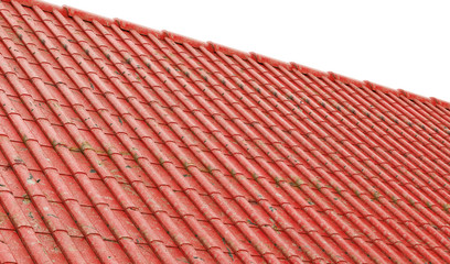 rusty metal roofing roof as background 3D render