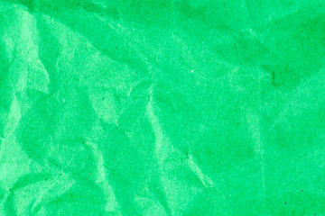 Crumpled green paper textures for backgrounds, Green recycle pap