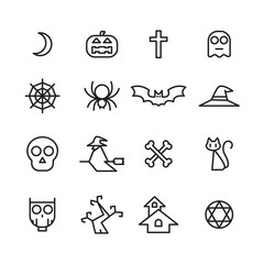 halloween icon, vector