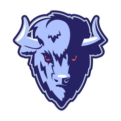 Buffalo Head Logo Mascot