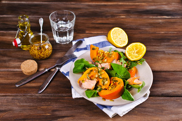 Salad with pumpkin