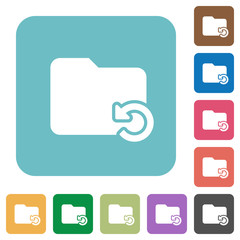 Flat undo folder operation icons