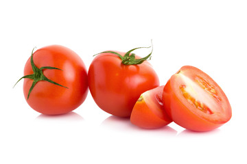Tomato isolated on white background