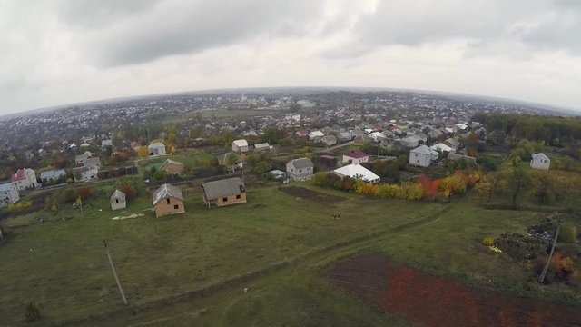 Aerial view of Zbarazh
