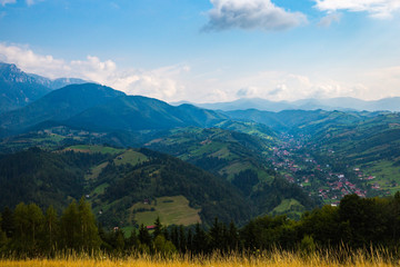 Fototapeta premium Panorama of Romanian Carpathians
