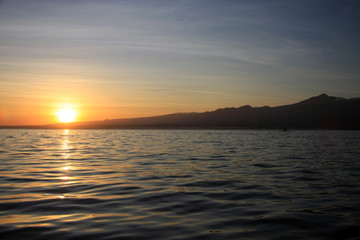 Lovina Beach Bali, Indonesia early morning sunrise