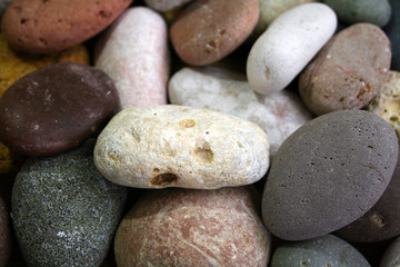 Fototapeta na wymiar Marine multi-colored stones.