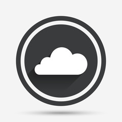 Cloud sign icon. Data storage symbol.