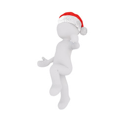 Weihnachtswichtel mit Geschenk zu Weihnachten