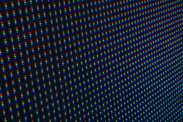 Big led screen panel closeup pattern