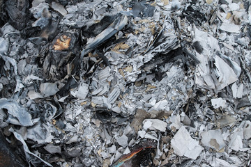 burn paper ash background