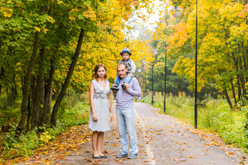 Fototapeta premium Portrait Of Happy Family In Garden