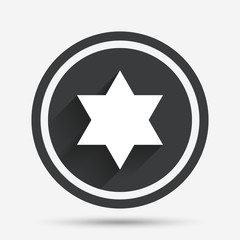 Star of David sign icon. Symbol of Israel.