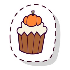 Lolipop candy symbol vector.