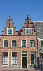 Fototapeta na wymiar Historical step gables on old houses in Alkmaar