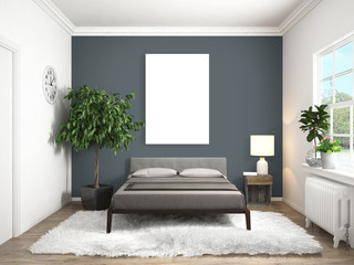 Fototapeta premium Modern bright interior . 3D rendering