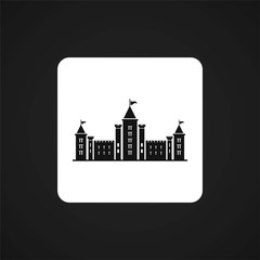 Fototapeta premium castle vector icon