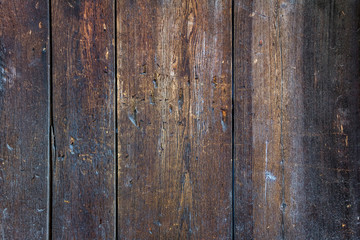 Worn brown wooden planking background