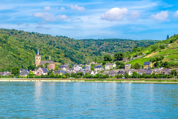 Fototapeta na wymiar Lorch am Rhein, a small town in the Rheingau-Taunus-Kreis in Ger