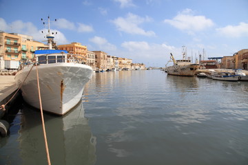 Porto canale di Mazara del Vallo - Sicilia