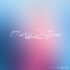 Merry Christmas lettering typography. Text design in handwriting